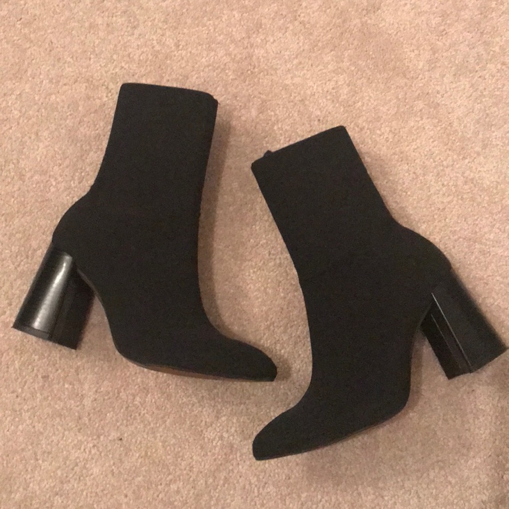 Topshop | Black Ankle Booties